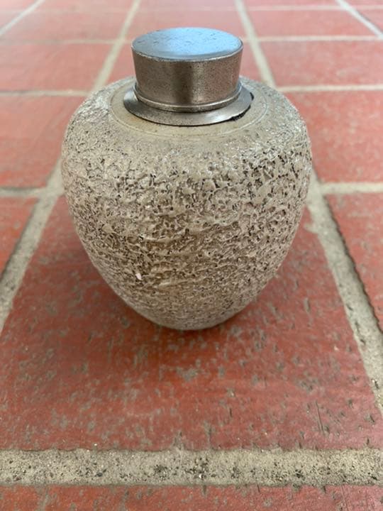 値下げしました！青備前茶入 初代森陶岳 超一流作家美術品