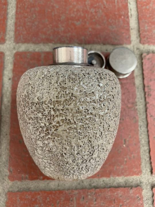 値下げしました！青備前茶入 初代森陶岳 超一流作家美術品