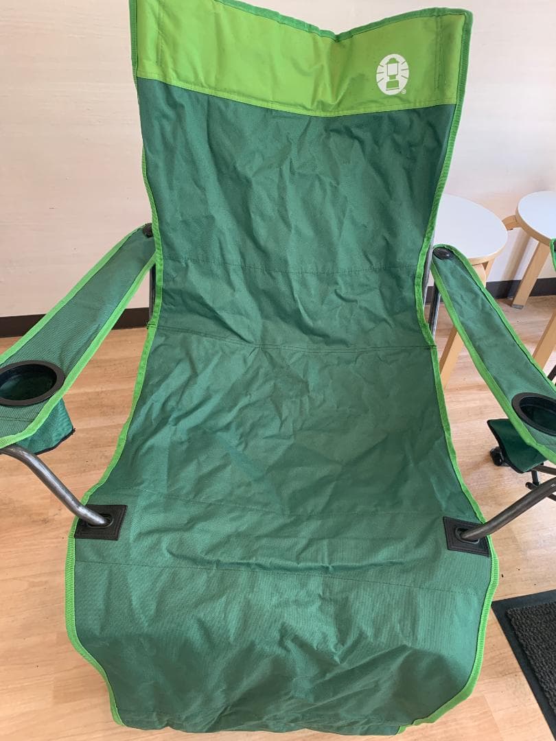 2脚セット　コールマン イージーリフトチェアST グリーン　中古品