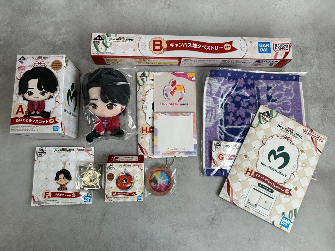 Mrs. GREEN APPLE ミセス　一番くじ　７点セット