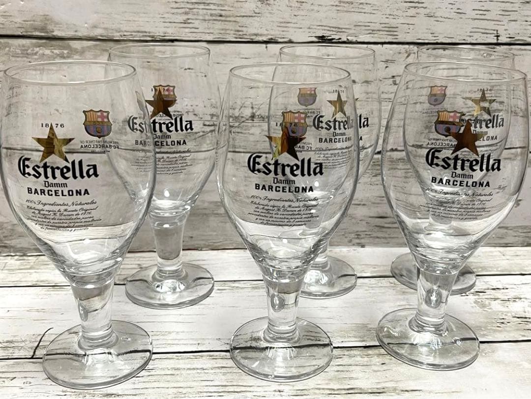 エストレージャダム ビアグラス　6本セット