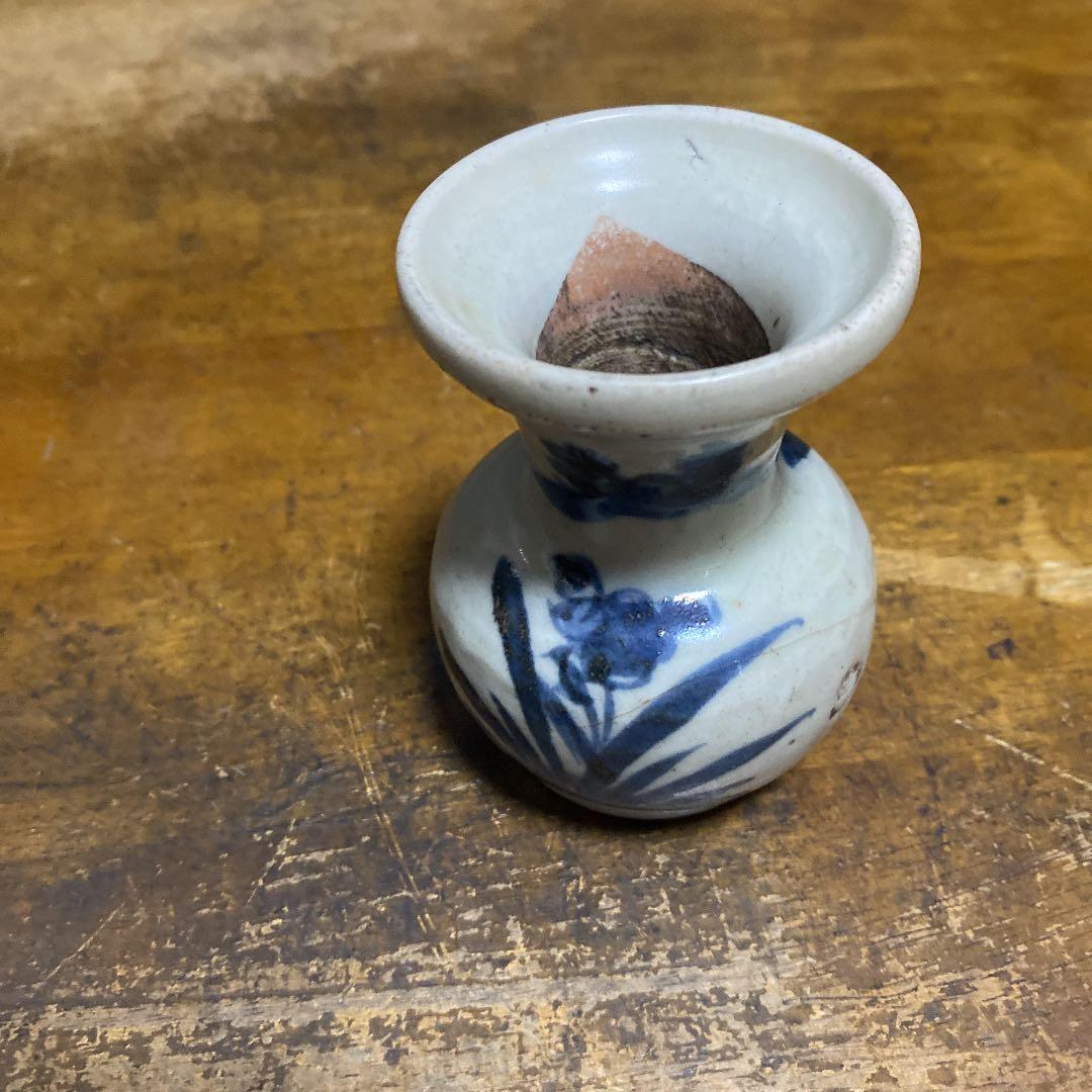 古伊万里野花図徳利