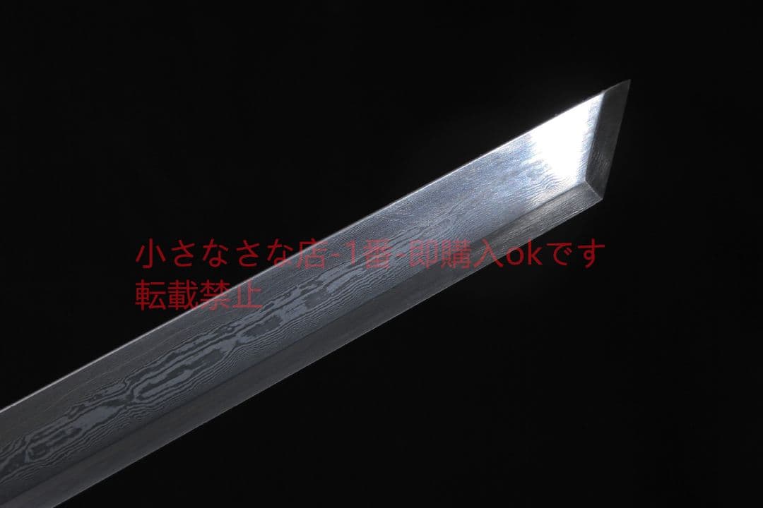 君弘唐横刀烏木金銅装百錬模様鋼 古兵器 武具 刀装具 日本刀 模造刀 居合刀