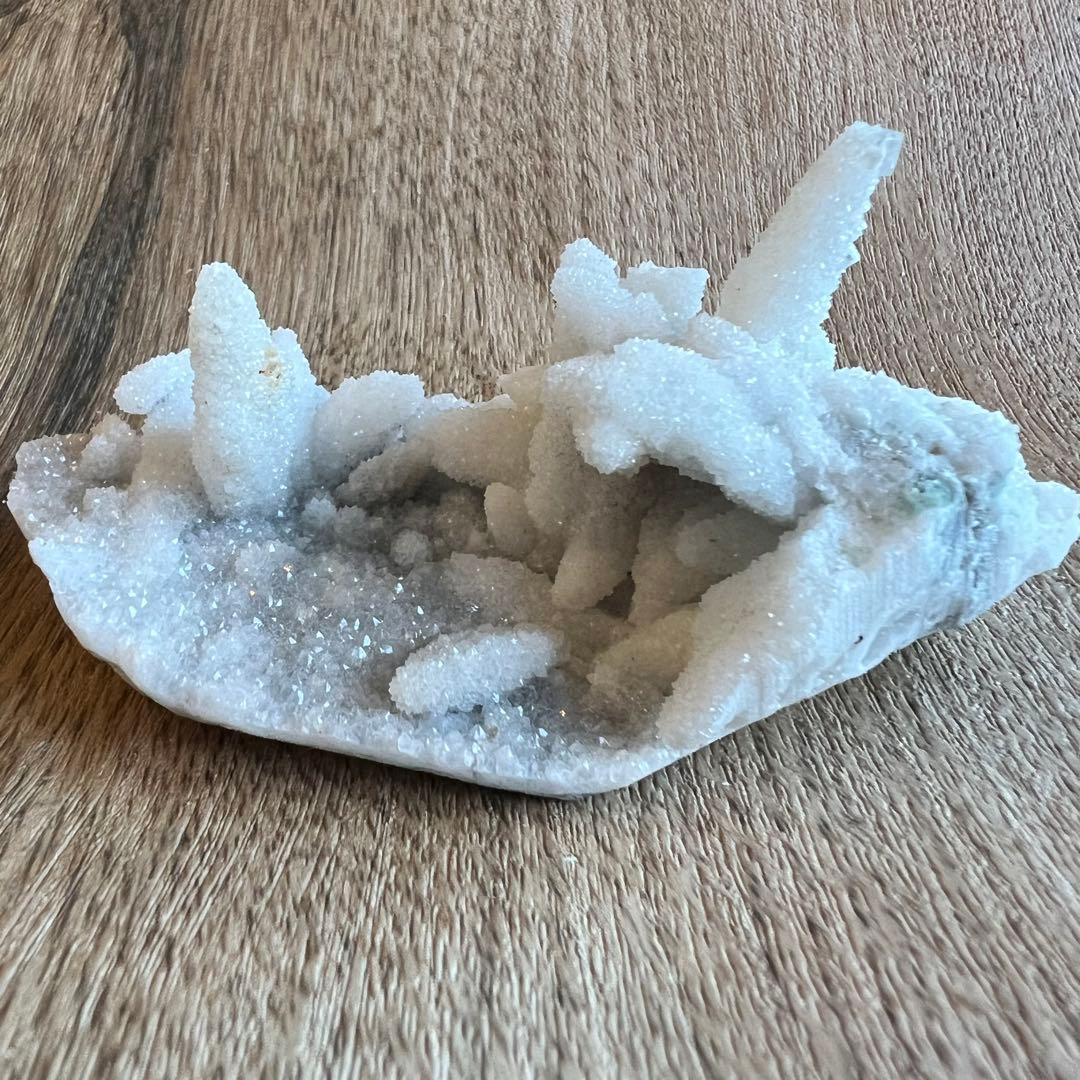 仮晶 水晶 ドゥルージー フローライト A1 共生 鉱物 標本 原石