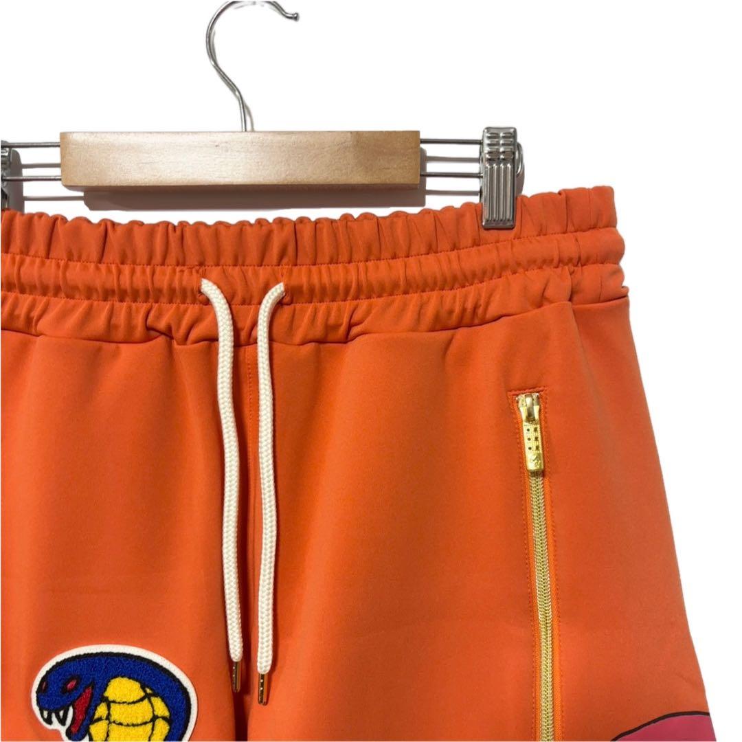 新品 ラッセルノ ゴルフ コブラ ワッペン ショートパンツ オレンジ M 4