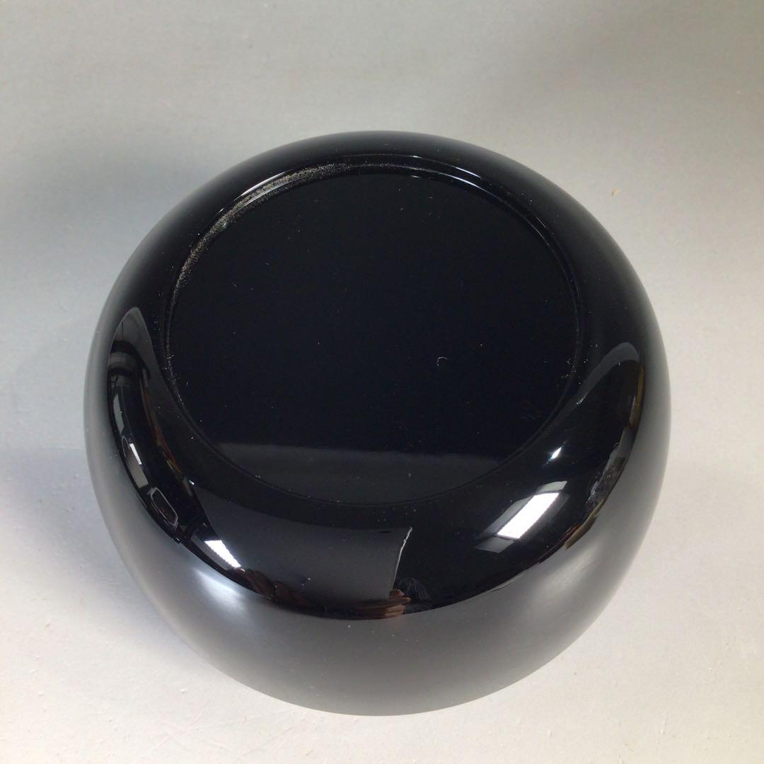 Ｎ４８５　棗　『塗師　照屋和那作』『真塗』『平棗』　共箱　茶道具