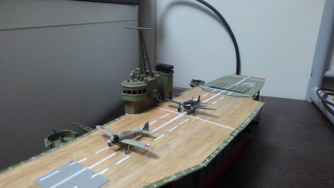 【ワンオフ】完成品　陸軍　護衛　空母　しんあきつ丸　揚陸艦　船　模型　仮想