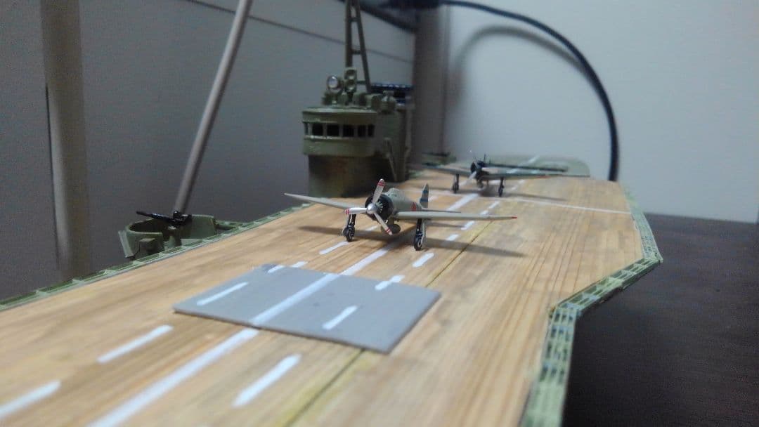 【ワンオフ】完成品　陸軍　護衛　空母　しんあきつ丸　揚陸艦　船　模型　仮想