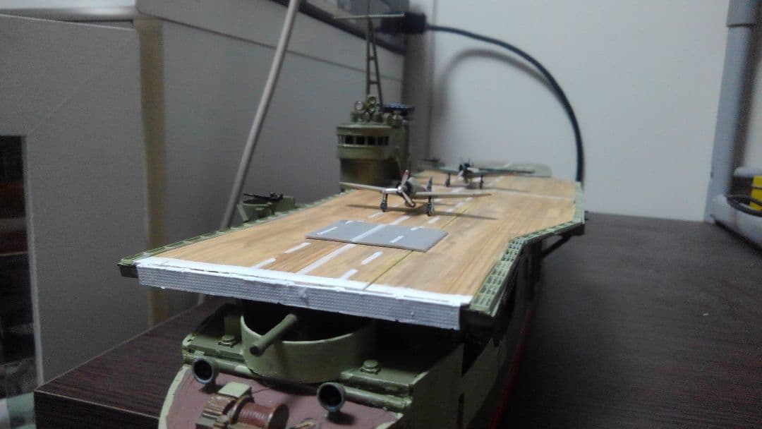 【ワンオフ】完成品　陸軍　護衛　空母　しんあきつ丸　揚陸艦　船　模型　仮想