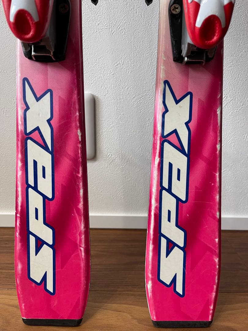 KAZAMA スキー板130㎝ ストック ブーツ セット ピンク ジュニア