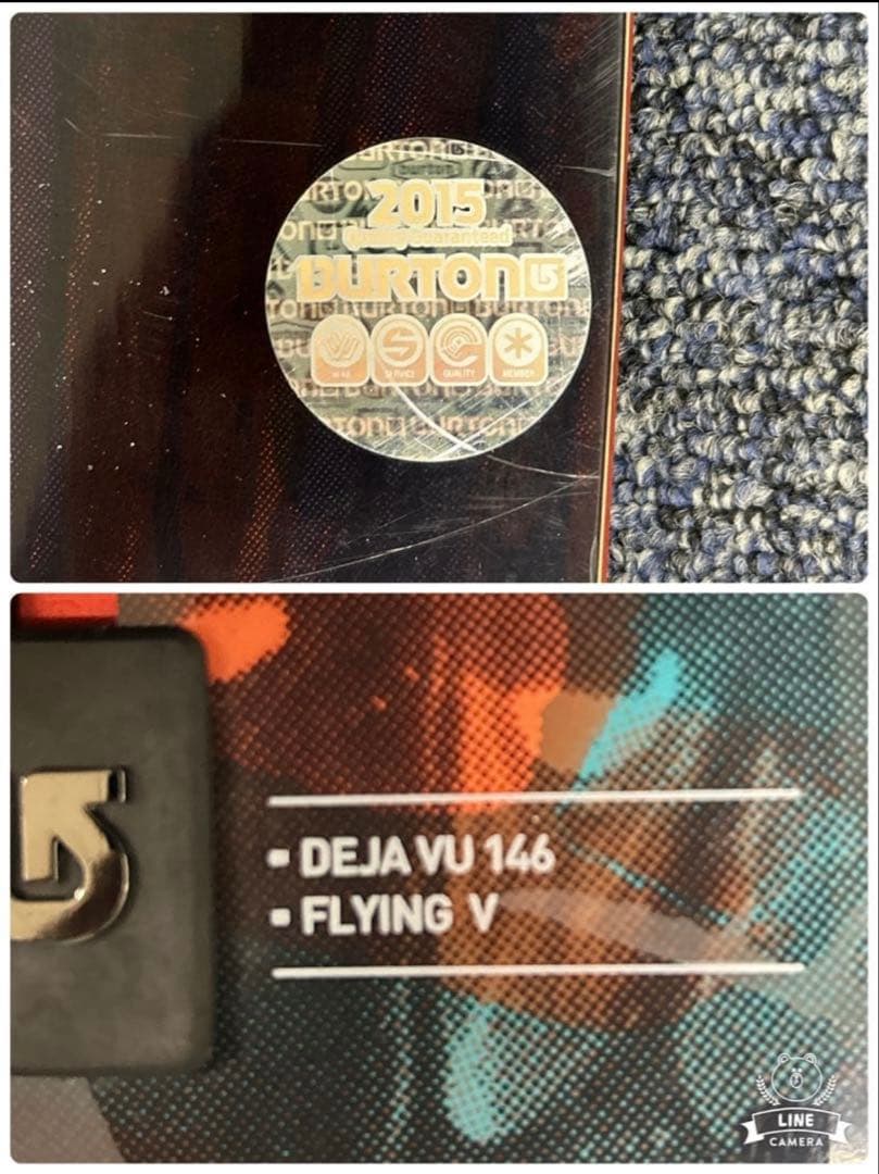 中古品　BURTON DEJAVU 146cm3点セット(RE-565)
