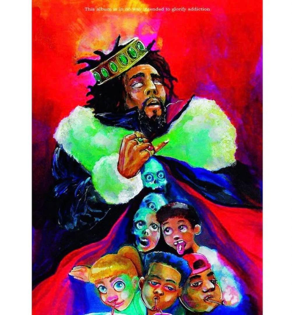 J. Cole KOD Poster (Album Cover) ポスター A1