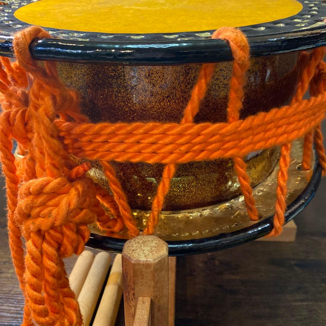 和楽器 小鼓（こつづみ） バチ・台付き