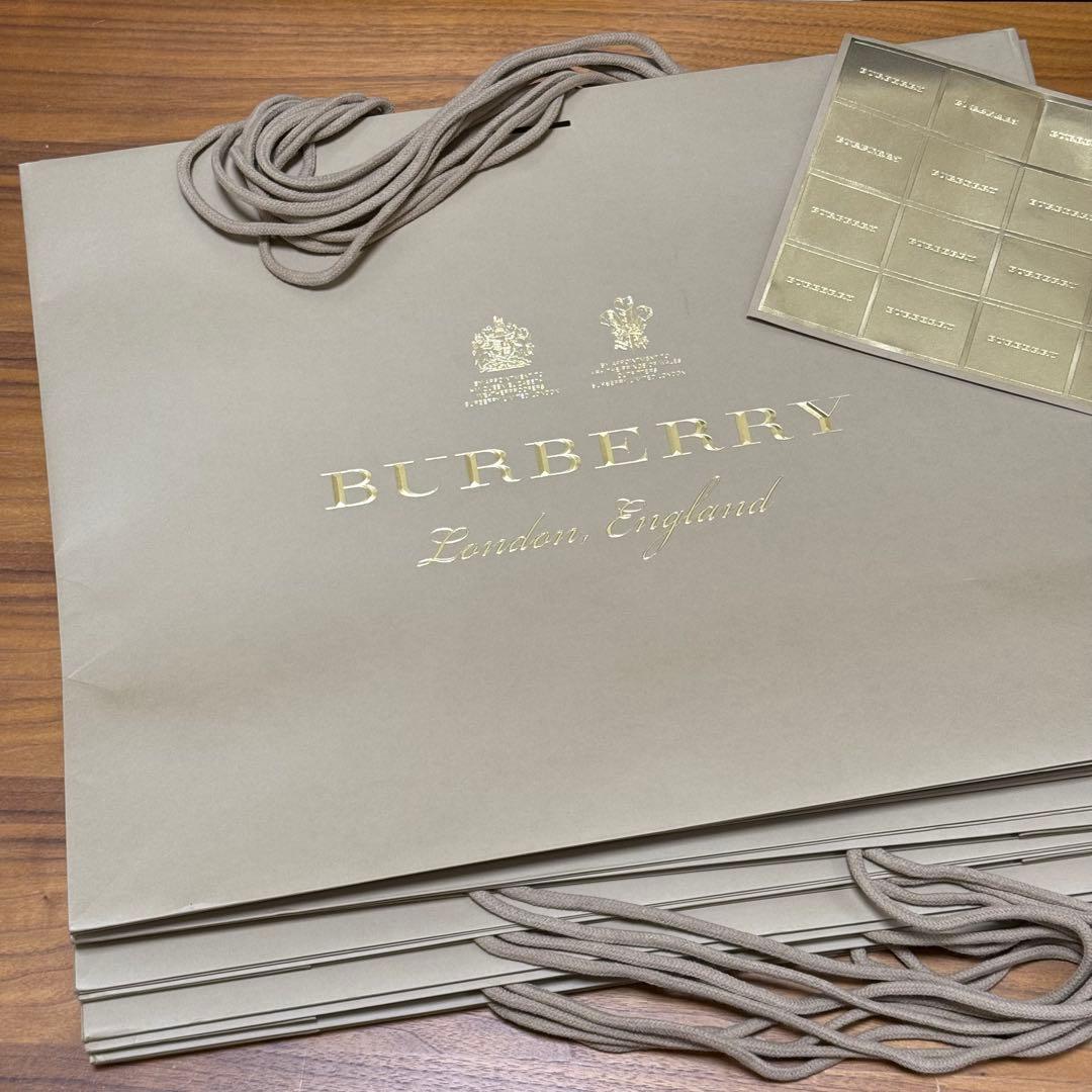 新品10セット封シール付 BURBERRYバーバリー ロンドン ショッパー 大