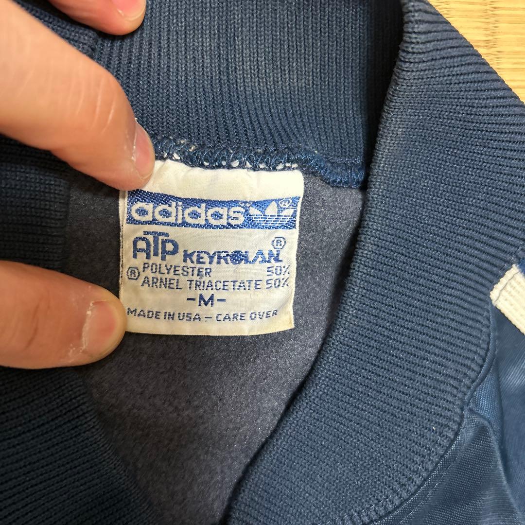 80s adidas ATP USA製トラックジャケット ネイビー