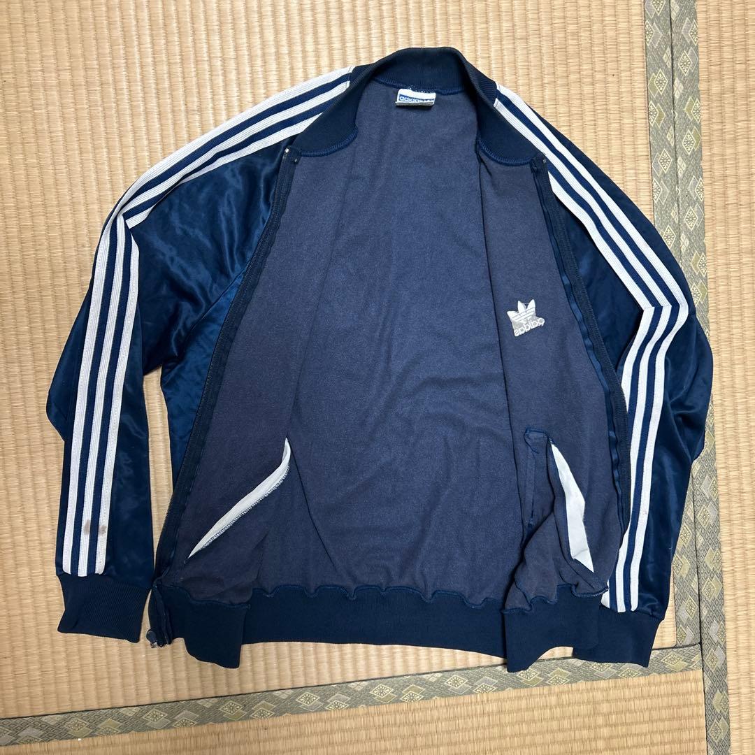 80s adidas ATP USA製トラックジャケット ネイビー