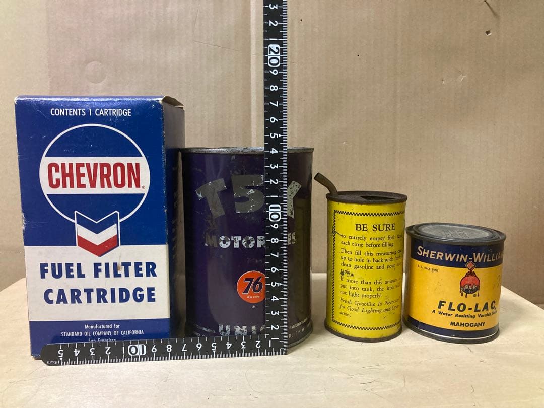 まとめ売り　アメリカ　車関係　ビンテージ　缶　紙箱　ガソリン計量缶