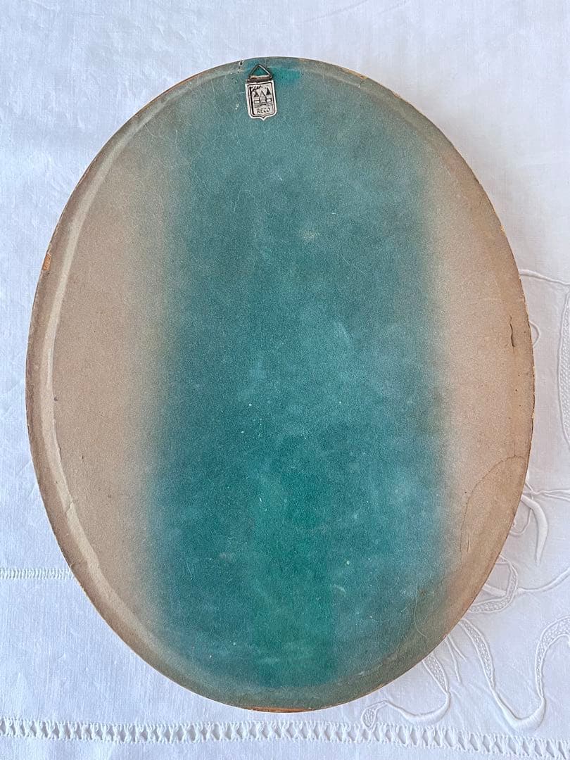 【美品】フランスアンティーク ドライフラワー ドーム ゴールドフレーム 3640