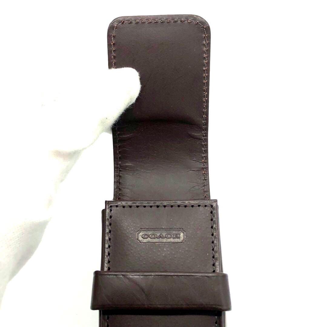 筆記具 OLD COACH pen holder leather