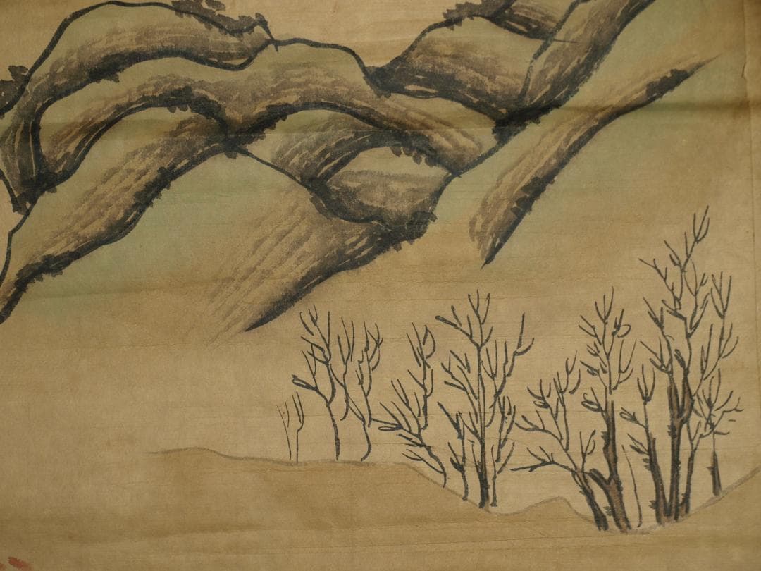 民間仕入れ品　中国清時代の人物図　肉筆絵　激安骨董品 BD151A7-1