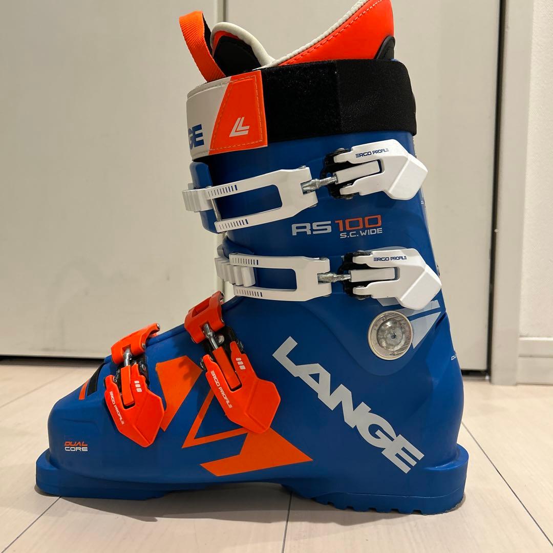 【美品】 LANGE RS100 S.C. WIDE 25.5 ラング スキー