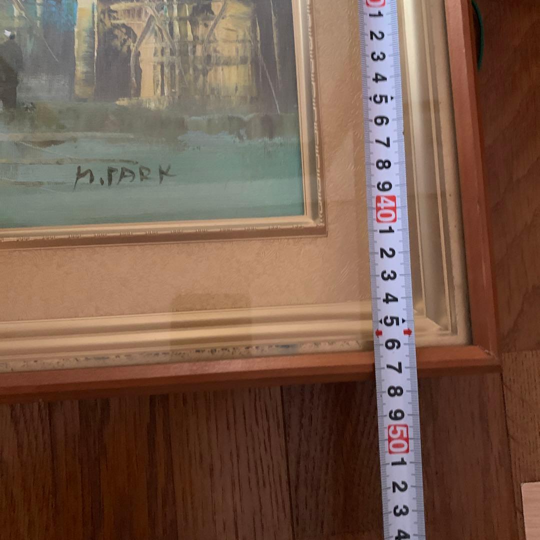油絵　風景画　Ｍ．PARK　アンティーク