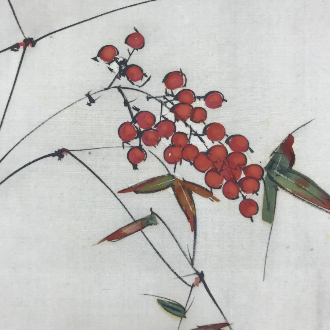 【真作】佐野五風/南天の図/横物/清水公照極め箱/掛軸/名家伝来/AD-232