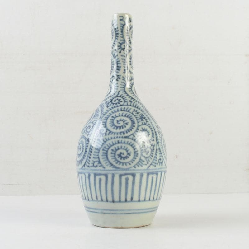 伊万里焼　古伊万里　染付　蛸唐草文　徳利　一輪挿　花生　V　9710