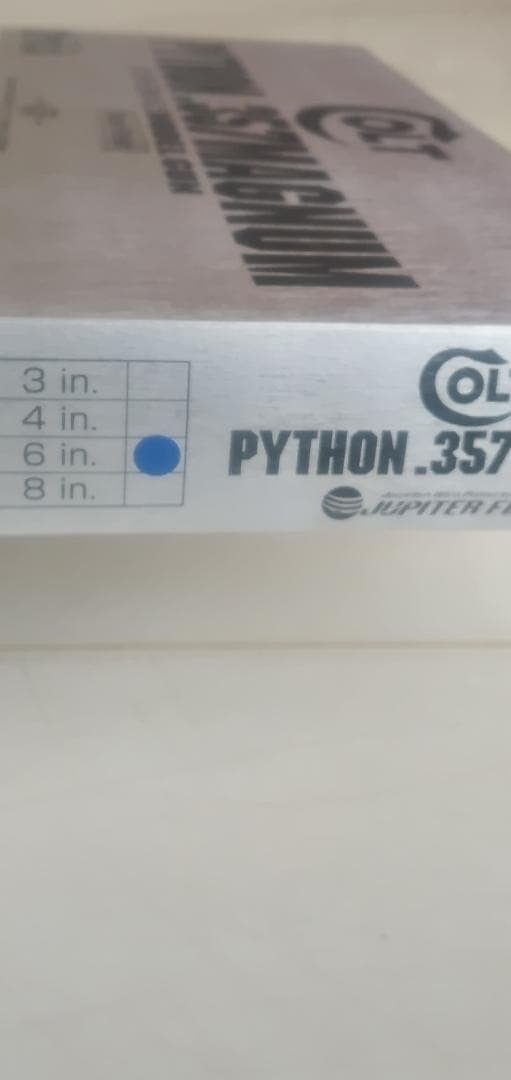 タナカワークス、、コルト、パイソン、6インチ、スチール、ジュピターフィニッシュ。