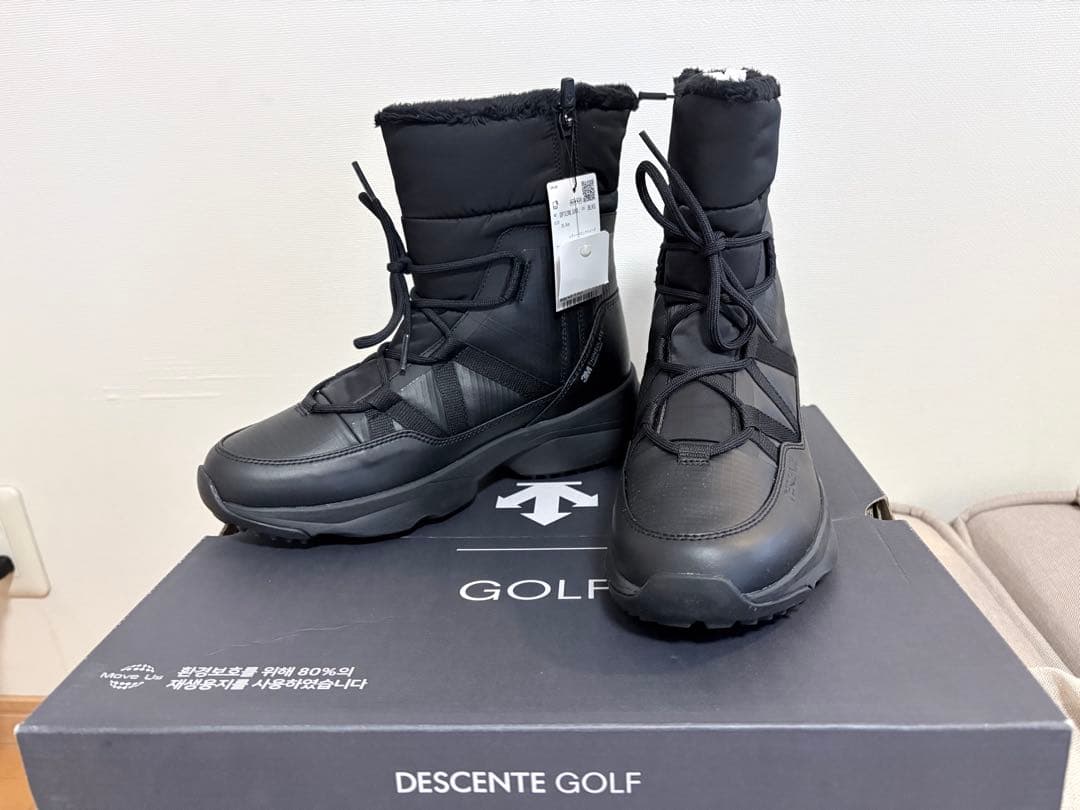 【特別価格】デサント防寒GOLFシューズDESCENTEゴルフブーツ24.5