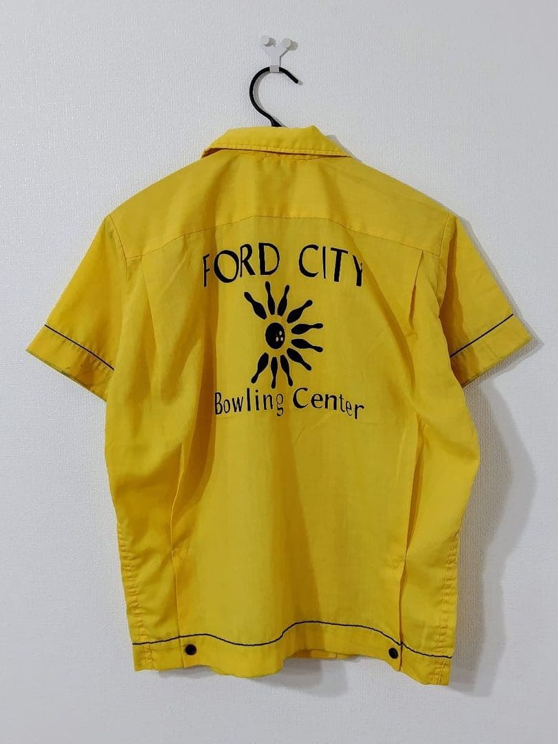 希少 50年代〜 HILTON ヒルトン 黒タグ ワッペン ボーリング シャツ