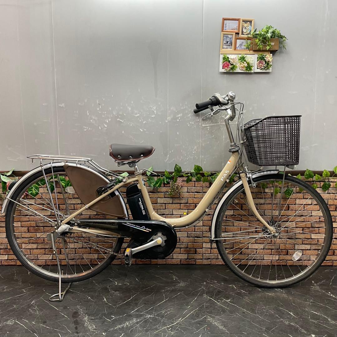 【177】電動自転車 YAMAHA PAS クリーム 26インチ