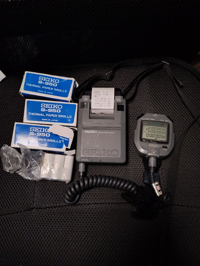 最終値下げ！SEIKO ストップウォッチ ＆ プリンター ＆ 感熱紙 セット