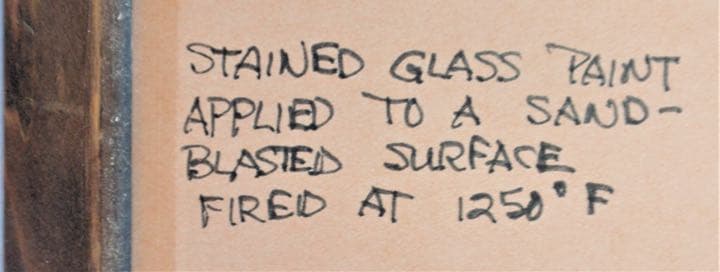 超レア　ガラス工芸　ガラス焼成塗装作品　GARY  VIGEN