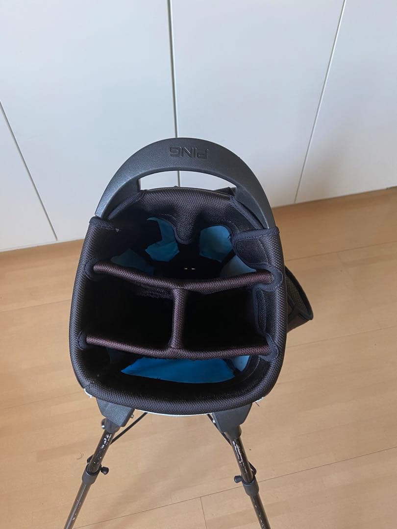 PING キャディバッグ スタンド付き ライトブルー