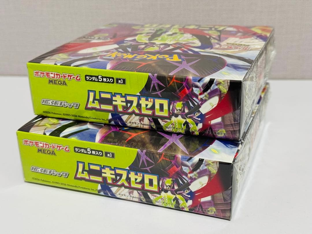 ポケモン ムニキスゼロ2BOX メガドリームex1BOXシュリンク付き