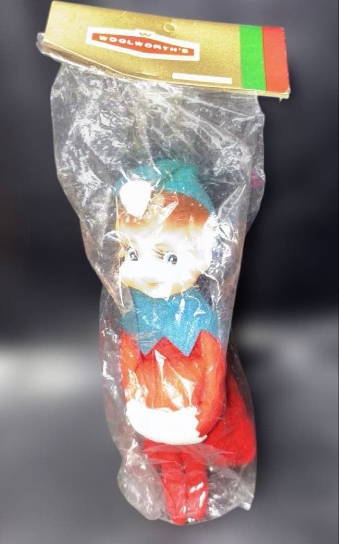 1960年代ヴィンテージクリスマスエルフ人形ニーハガーエルフで約20cm日本製