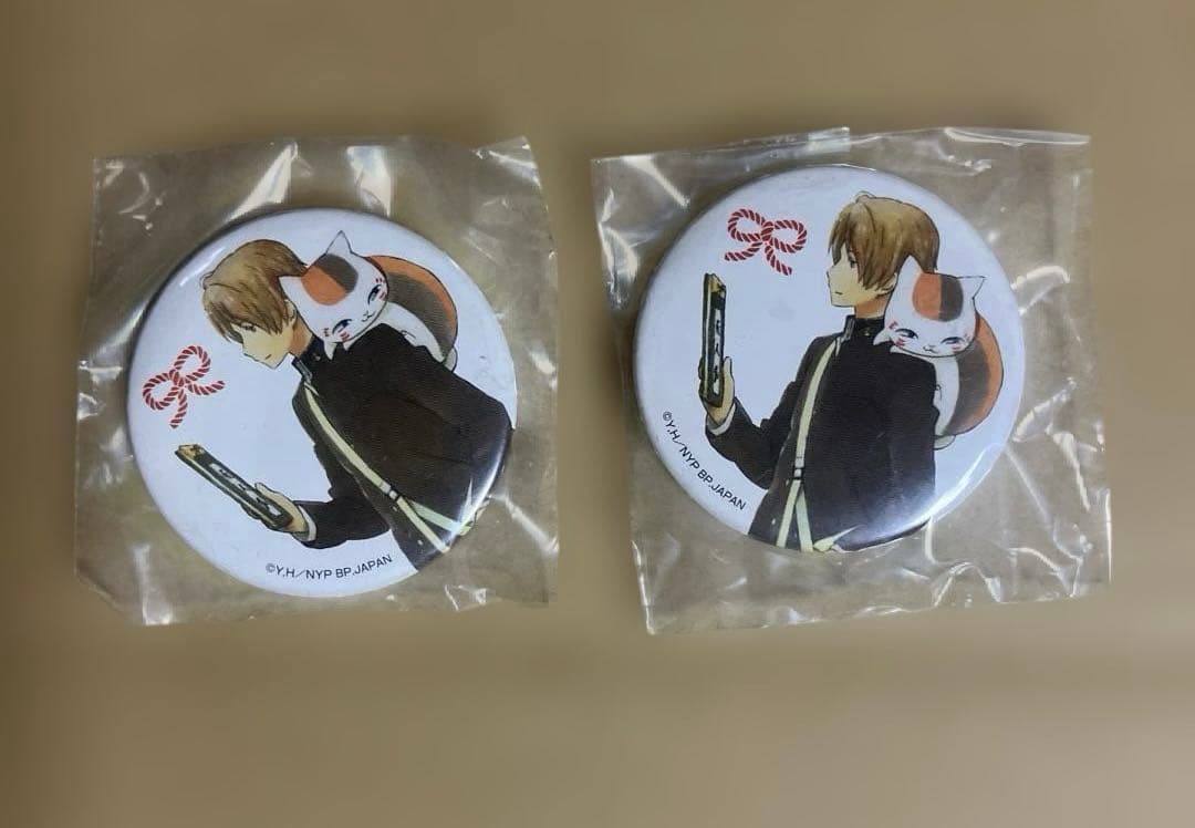 夏目友人帳 一番くじキャラバン おみくじ 缶バッジ