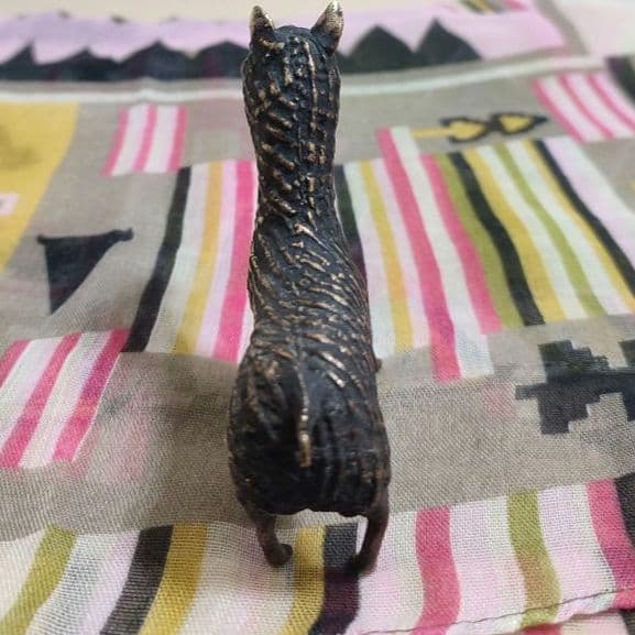 【アンティーク】インドの鋳造工芸品✨馬のブロンズ像