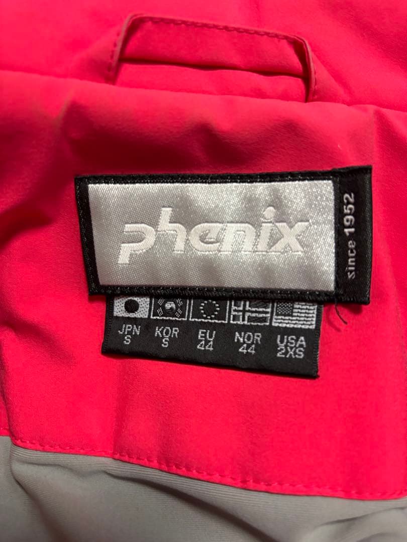 phenix 赤 スキーウェア 日本 S ユニセックス　上下セット