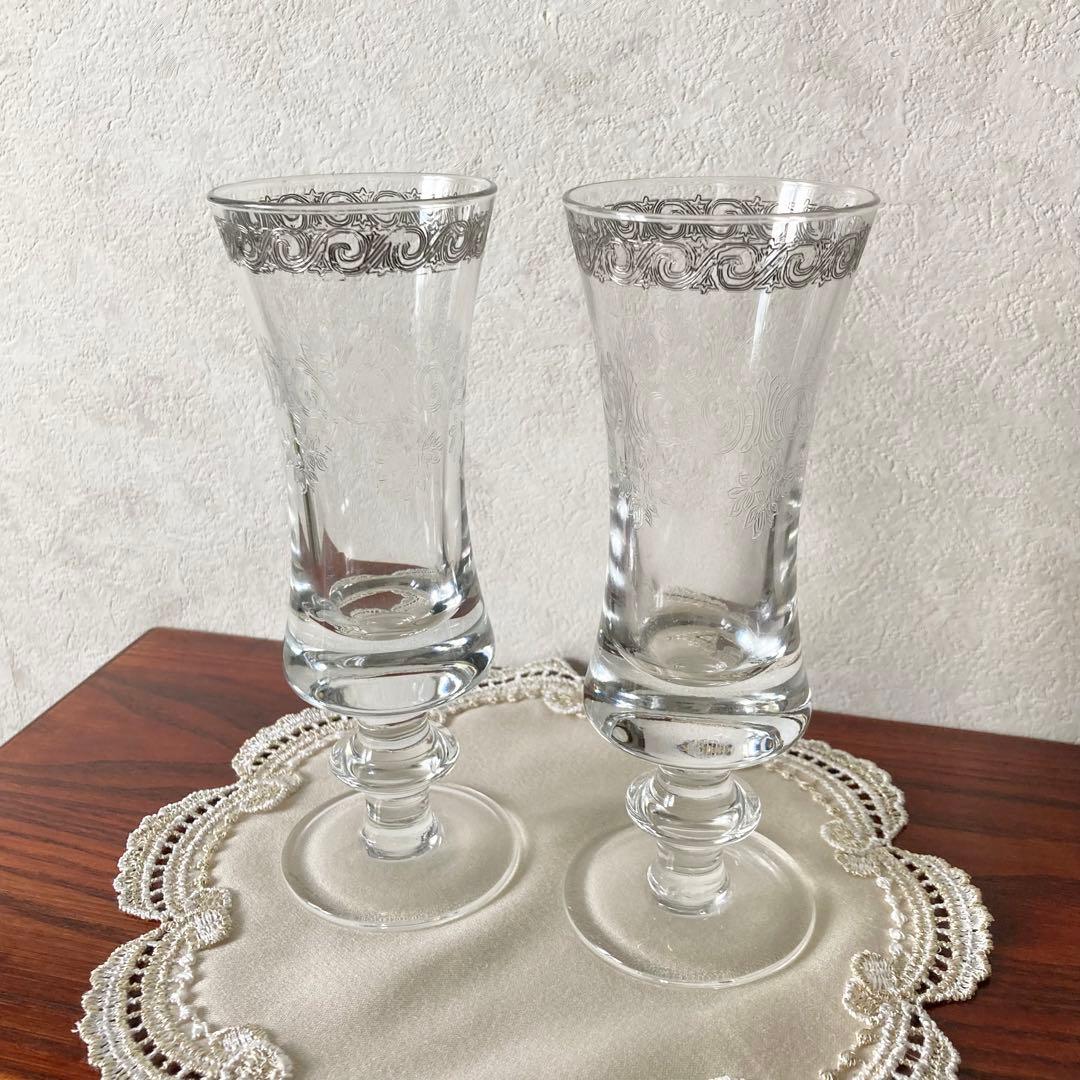 ヴェネツィアンガラス　シャンパンフルート　ムラーノガラス　メディチ　イタリア