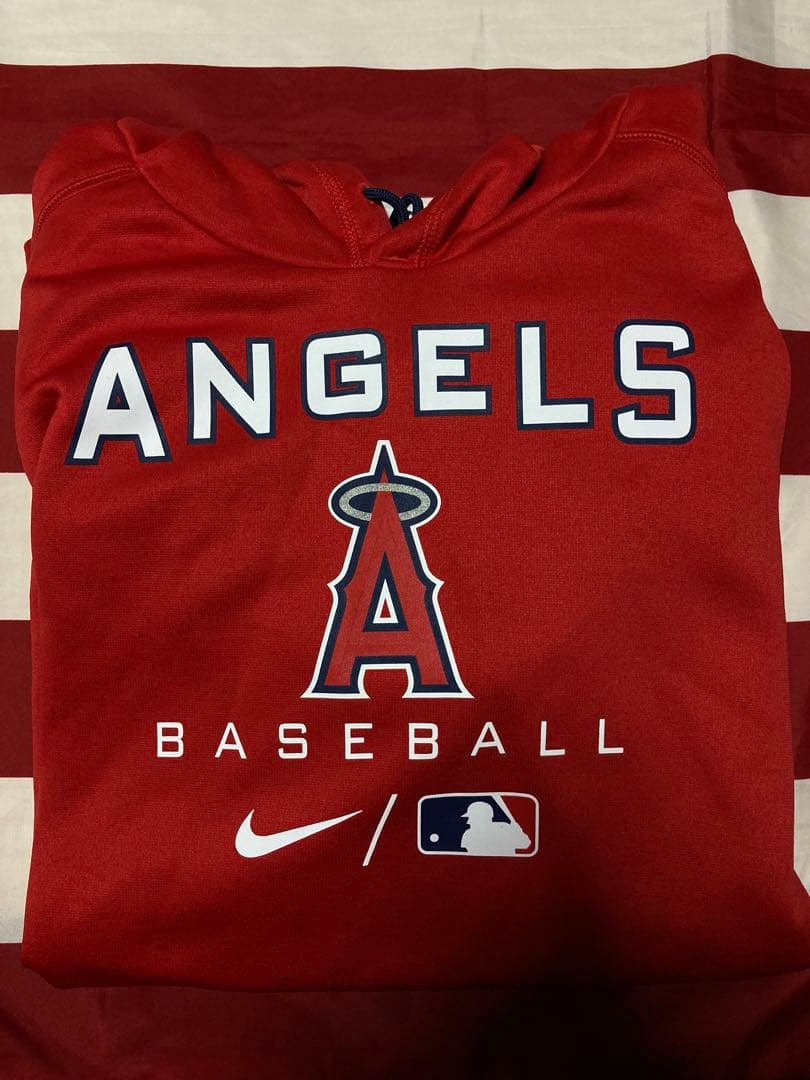 【希少】大谷翔平選手着用モデル　2022NIKE公式エンゼルスパーカー　M