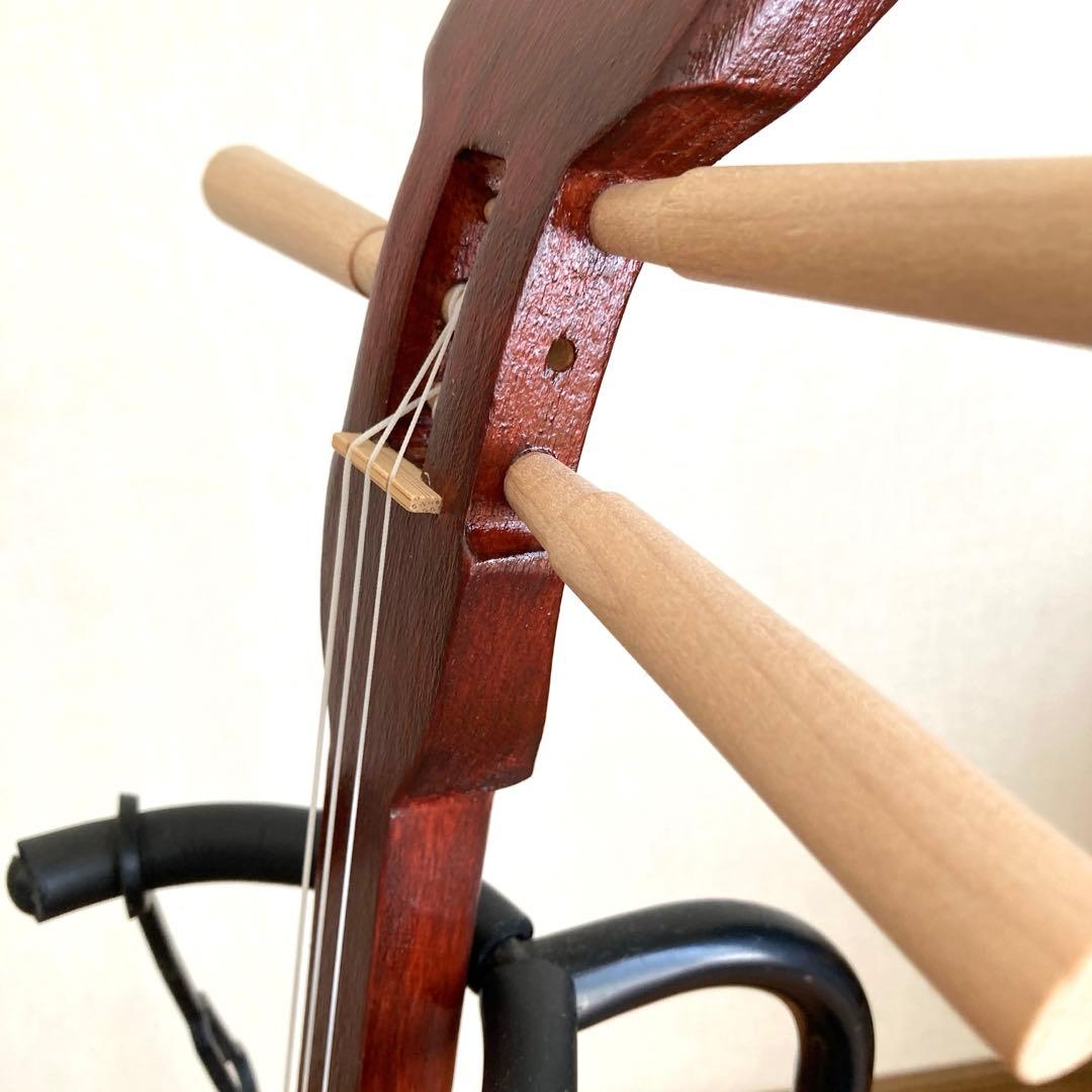 ウッド三線　ほぼ新品　美品　木製