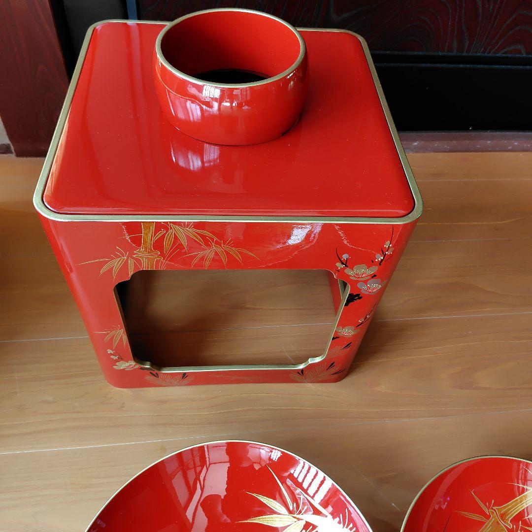 輪島塗　九段盃　松竹梅　古道具　アンティーク　骨董　レトロ　漆器