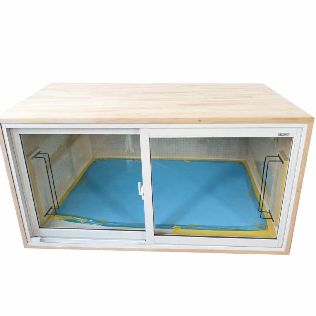 の　幅170(ロスナイ含め約186cm)×奥行き90×高さ80 防音ケージ