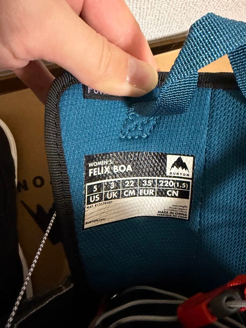 【美品】BURTON Felix BOA Wms スノーボードブーツ 22.0