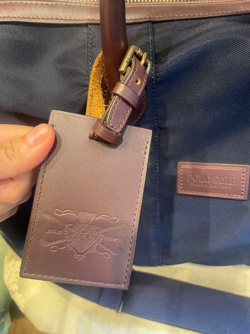 ポロゴルフ ボストンバック ネイビー ゴルフバック POLOGOLF ナイロン