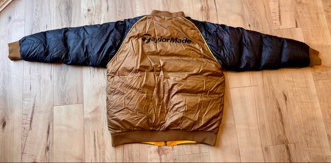 【極暖ダウン】テーラーメイド リバーシブル ゴルフジャケット サイズO LL