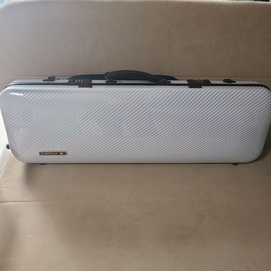 CHRISTINA バイオリンケース ホワイト カーボンファイバー　4/4