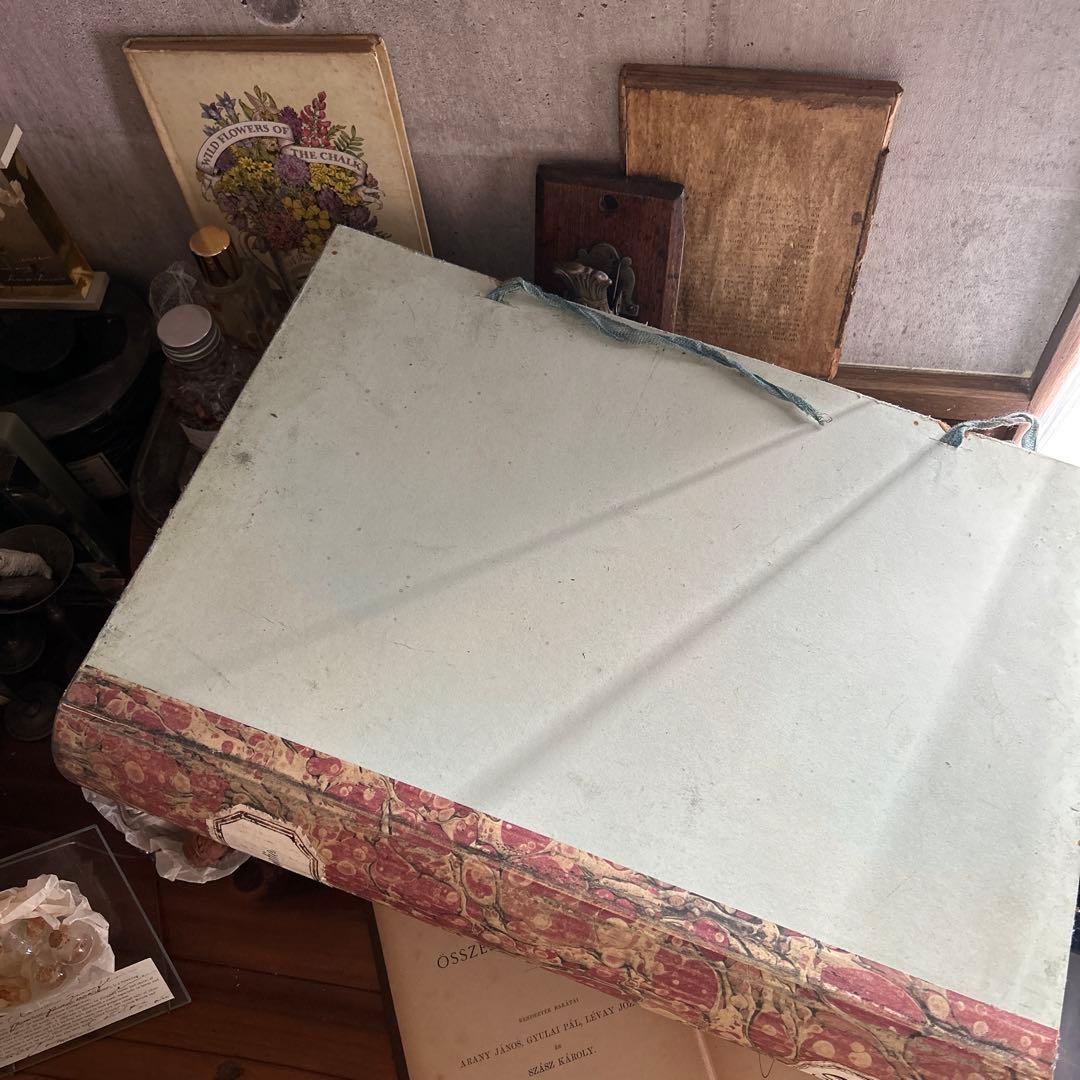 フランスアンティーク 木製 本 木箱 Krank クランクマルチェロ